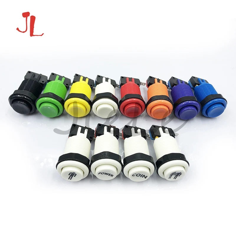 Free shipping 4 PCS/lot 28mm Mounting Hole Arcade push button American style 8 Color available For Game/Cocktail Happ | Спорт и
