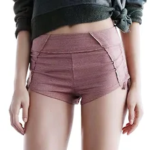Женские шорты для йоги на шнуровке, Бесшовные тонкие шорты для йоги, фитнеса с высокой талией, спортивные шорты для йоги, для бега спортивные шорты для йоги