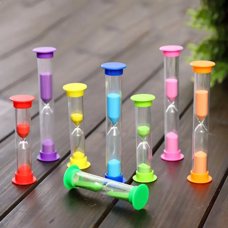 

Mini Home Hourglass Dcoration Ornament Colorful Fine Sand Timer Sandglass for Desktop Ornament Home Decoration 1-3 Minutes