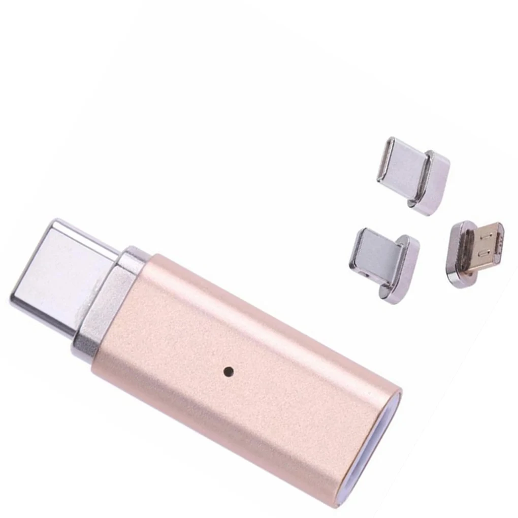 3 в 1 Micro USB к type C/8 Pin/Micro зарядное устройство заменитель адаптера для iPhone/Android мобильный телефон магнит конвертер