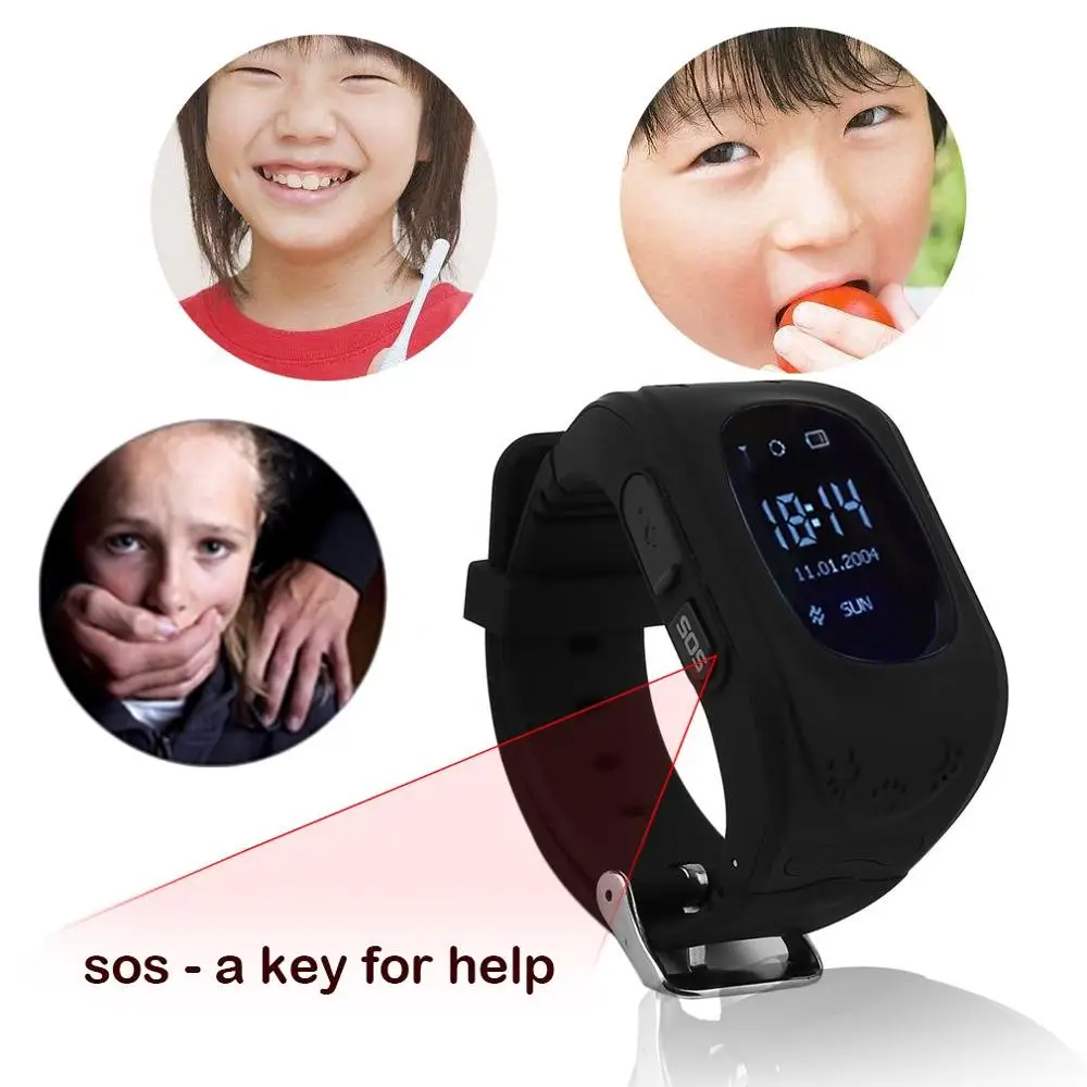Q50 Модные Детские Смарт-часы точный локатор трекер аварийный анти-потеря смарт-наручные часы для Android