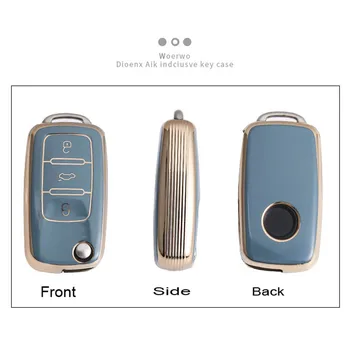 Nuovo TPU Cover chiate/telecomando per Volkswagen Polo VW Golf 7 Passat Tiguan Scirocco Skoda Octavia Seat 6 Nuovo TPU Cover chiate/telecomando per Volkswagen Polo VW Golf 7 Passat Tiguan Scirocco Skoda Octavia Seat - Nuovo TPU Car Key Full Cover Case Shell custodia protettiva per Volkswagen Polo VW Golf