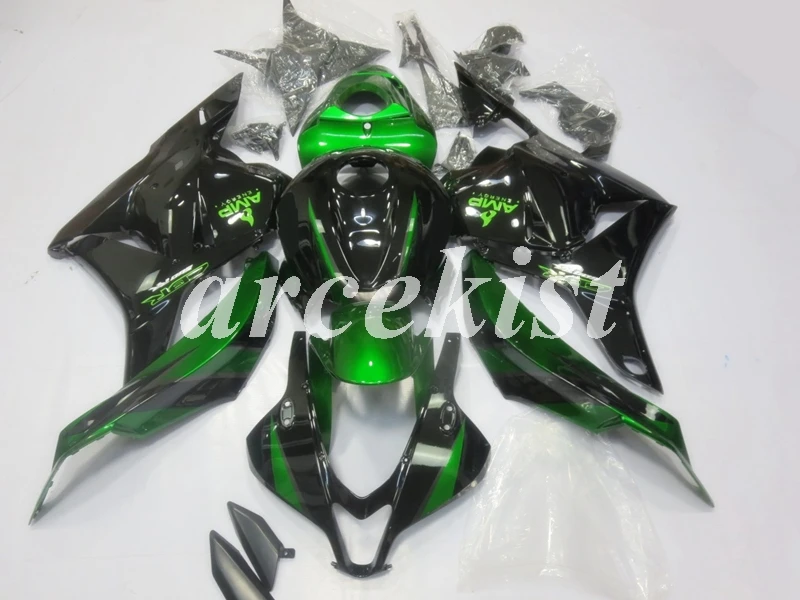 Литья под давлением ABS Обтекатели комплект Подходит для HONDA CBR600RR F5 09, 10, 11, 12, CBR600 2009 2010 2011 2012 зеленый