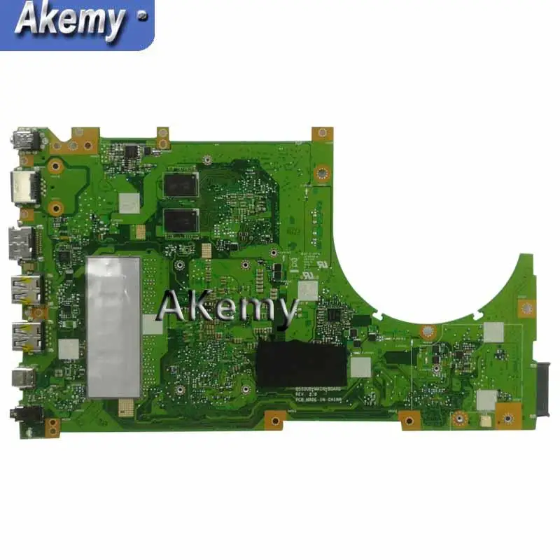 Akemy Q553UB Laptop motherboard For Asus Q553UB Q553UB Q553UQ Q553U Q553 Test original mainboard 4G RAM /I7-6500U CPU test ok