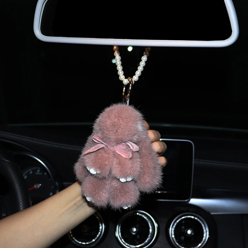 L-01 Cute Rabbit Car Hanging Ornament Diamond Car Hanging Ornament Retro Style Car Hanging Ornament - Название цвета: L-01
