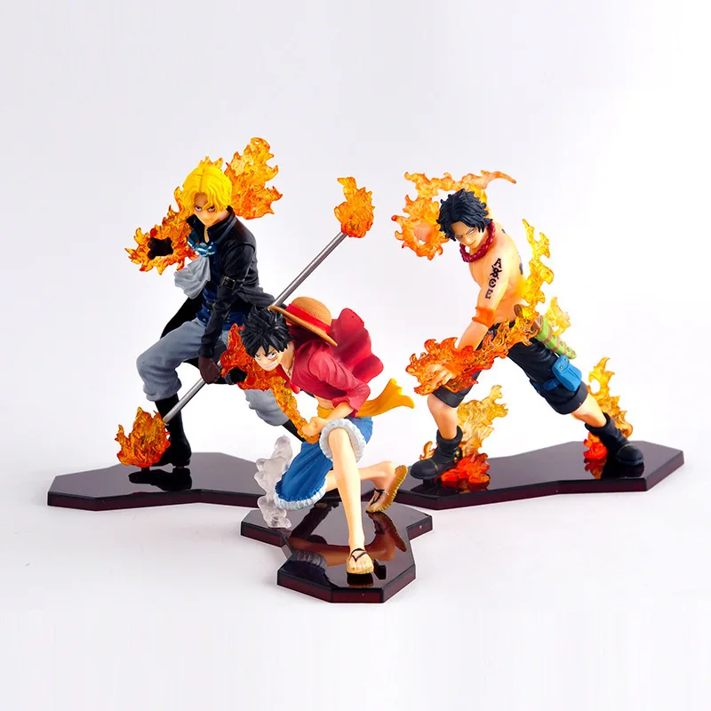 

Very Fun One Piece Garage Kit 2 Generation Luffy Ace Saab Three XD Garage Kit Fighting Version ZERO