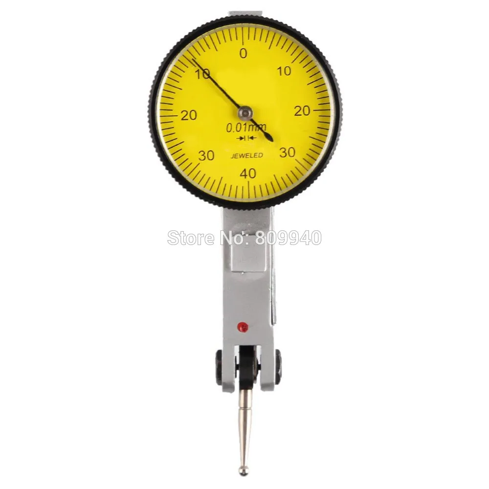 0-0,8 мм 0,01 мм измеритель уровня шкала Точность метрические рельсы ласточкин хвост циферблат тестовый индикатор Магнитная коррекция Калибр стенд - Цвет: dial indicator