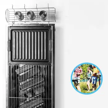 

Non-Stick Grill Pan with Dual Handles Barbecue Frying Rectangle Griddle BBQ Tray 449C