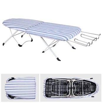 

Foldable Ironing Board Tabletop Ironing Board with Iron Rest Small Folding Ironing Board with Cotton Cover for Household Hotel