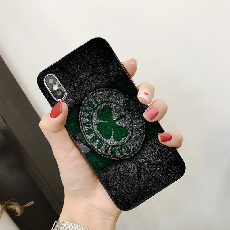 Чехол для телефона Macheda для iphone DIY для Panathinaikos FC чехол черный мягкий TPU для iphone 11Pro X XR XS MAX 7 8 7plus 6 6S 5S SE 5