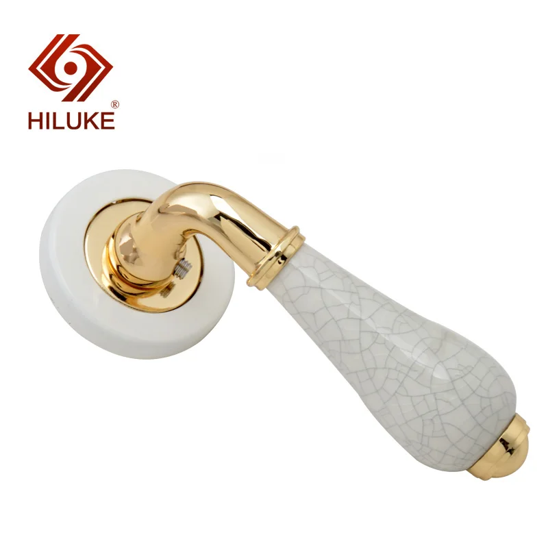 HILUKE цинковый сплав разделенная ручка керамическая ручка классический стиль подходит для деревянной двери спальни двери ванной классический двери loc