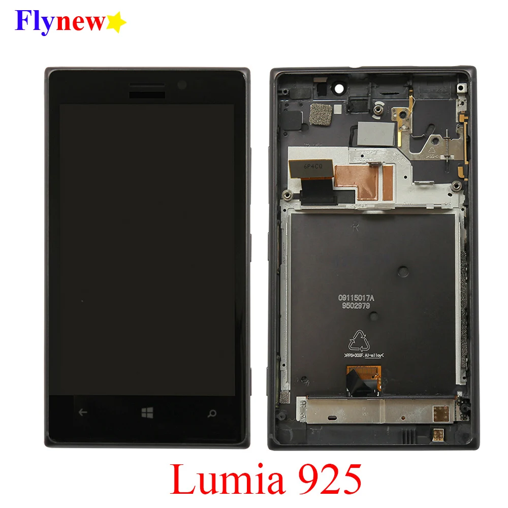 Оригинальный ЖК дисплей для NOKIA Lumia 925 Super AMOLED сенсорный экран дигитайзер с рамкой
