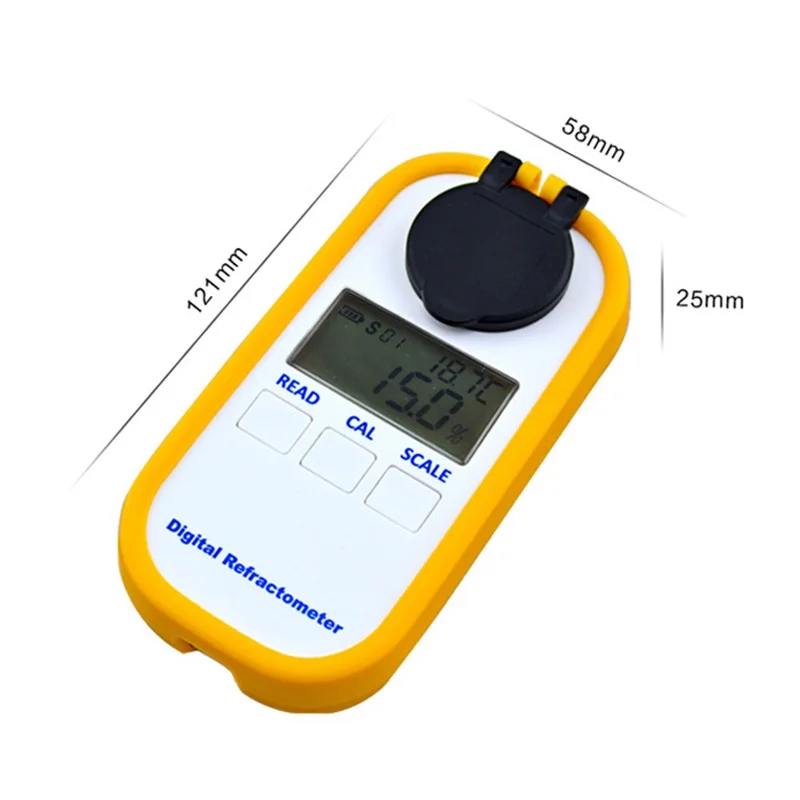 Digital Salinity Refractometer Sodium Content Specific Gravity Test Food Processing Salt Solution Detector Marine Aquaculture