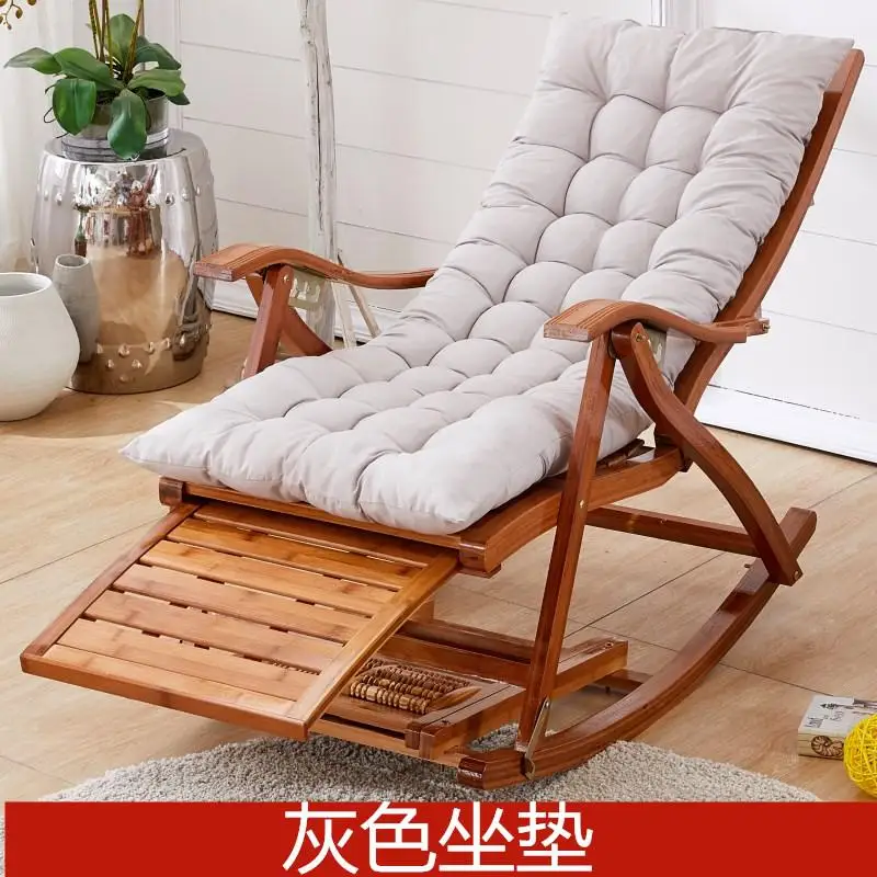 Бамбуковое кресло-качалка для дома, балконное кресло-качалка, кресло-качалка для взрослых, кресло-качалка для обеда, кресло для отдыха, повседневное деревянное кресло для пожилых людей - Цвет: Style 6
