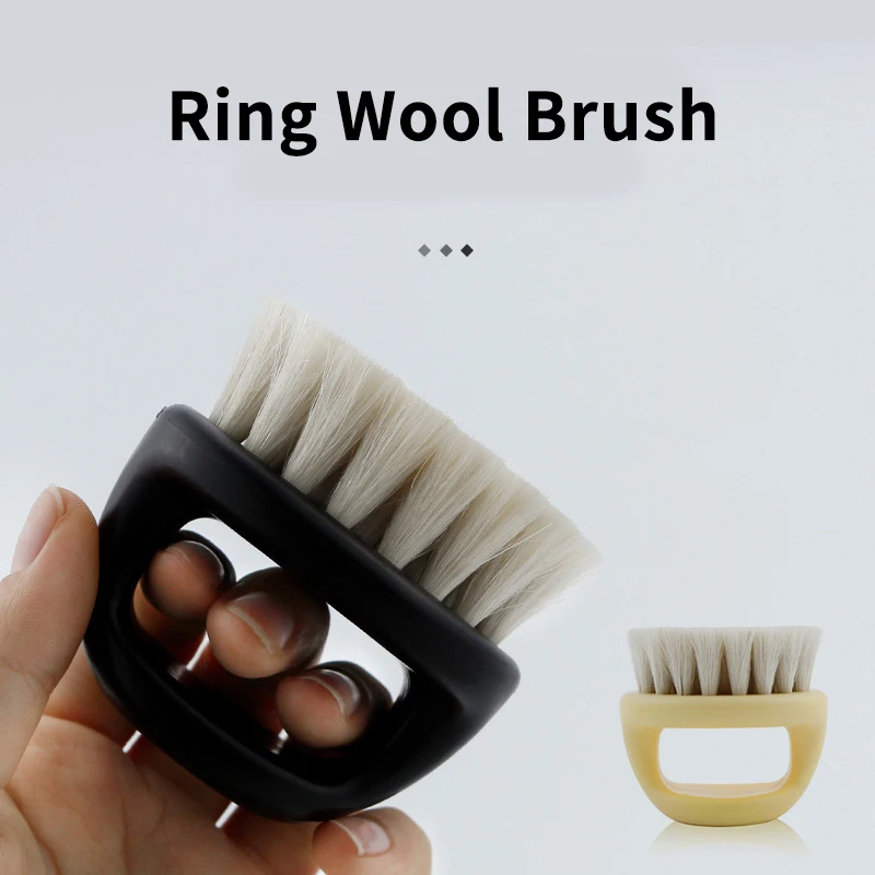 

Natural Pure Wool Brush Round Ring Brush For Shredded Hair Cleaning Baby Hair Care Brush