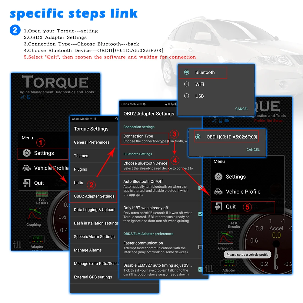 Диагностический сканер OBD2 10 шт. ELM327 V1.5 PIC18F25K80 elm 327 v1.5 для Android/ПК Bluetooth OBD 2
