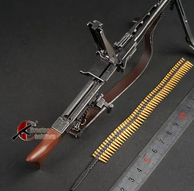 

1/6 scale soldier World War II MG42 MG34 light machine plastic model cannot be launched