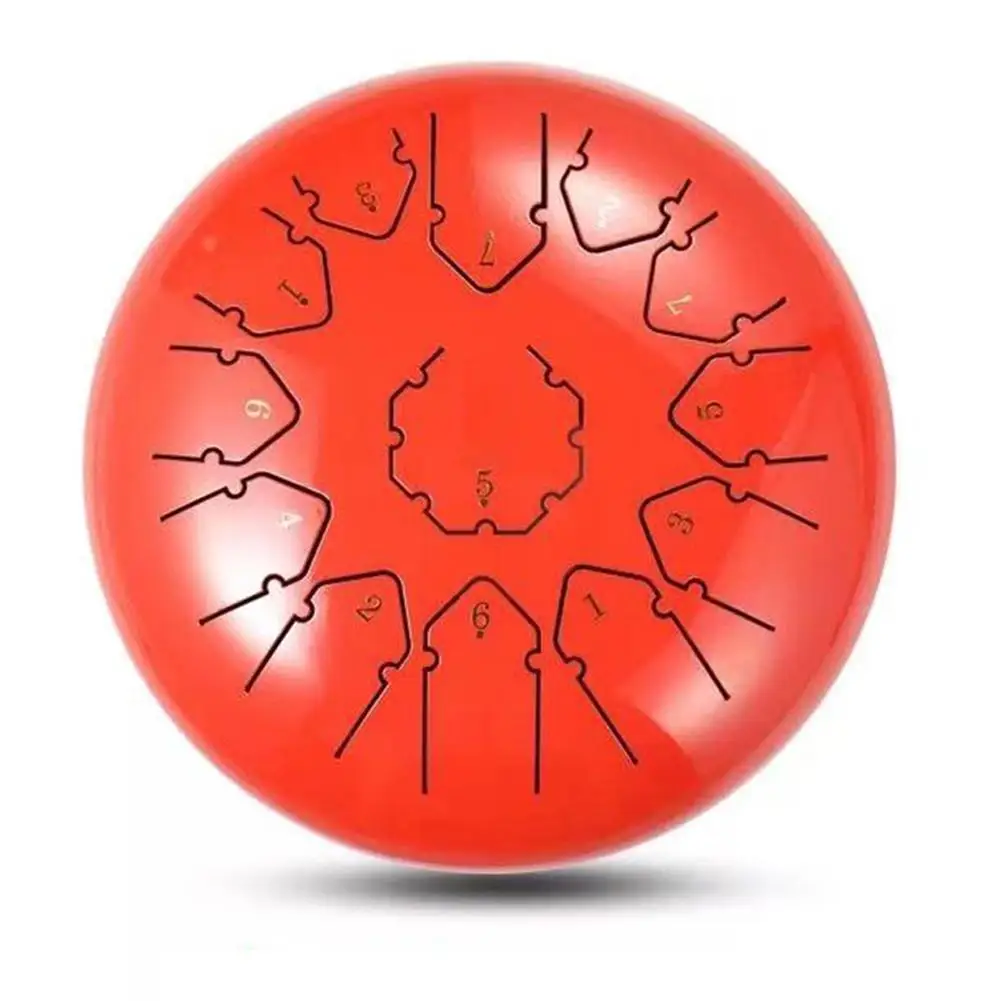 12 дюймов 13 нот Hangdrum Handpan стальной язык барабан с молотками музыкальная Книга сумка ударный инструмент для музыкальных терапевтов