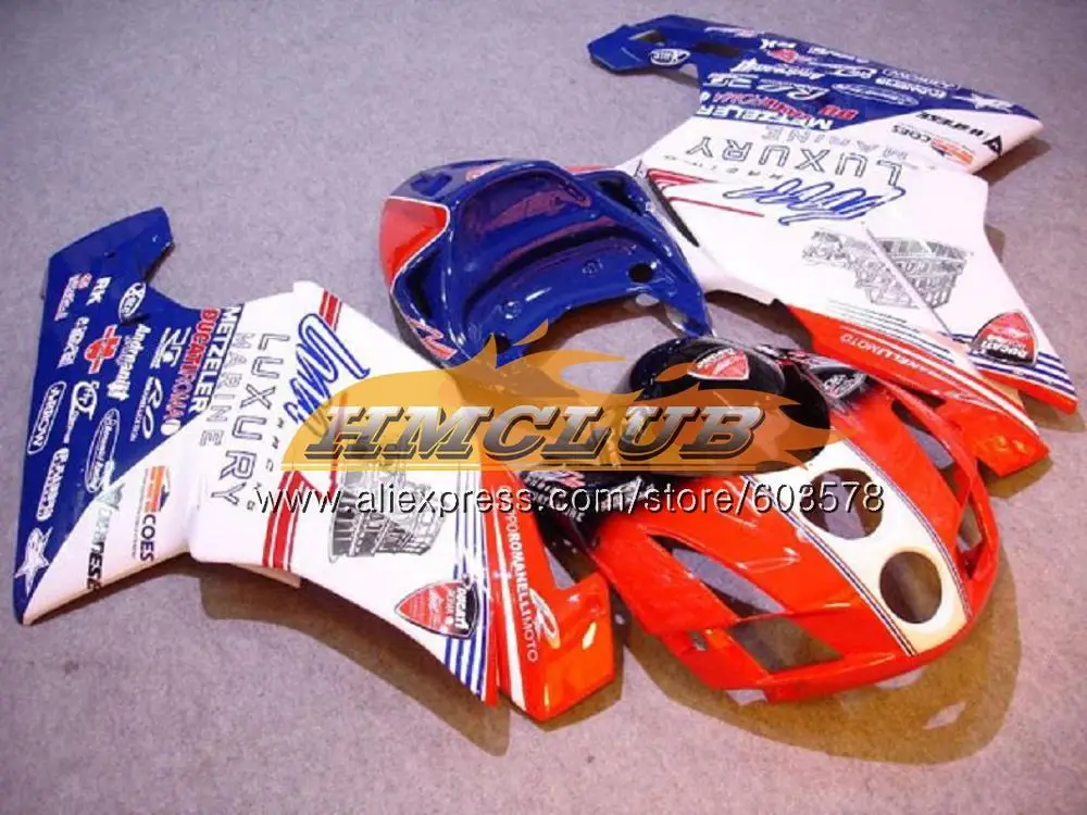 Корпус для поездок на мотоцикле DUCATI 749-999 749S 999 S 2003 2004 2005 2006 комплект 48CL. 101 749 999 S R 749R 999R 999 749 03 04 05 06 обтекатель красное глянцевое пресс - Цвет: No. 20