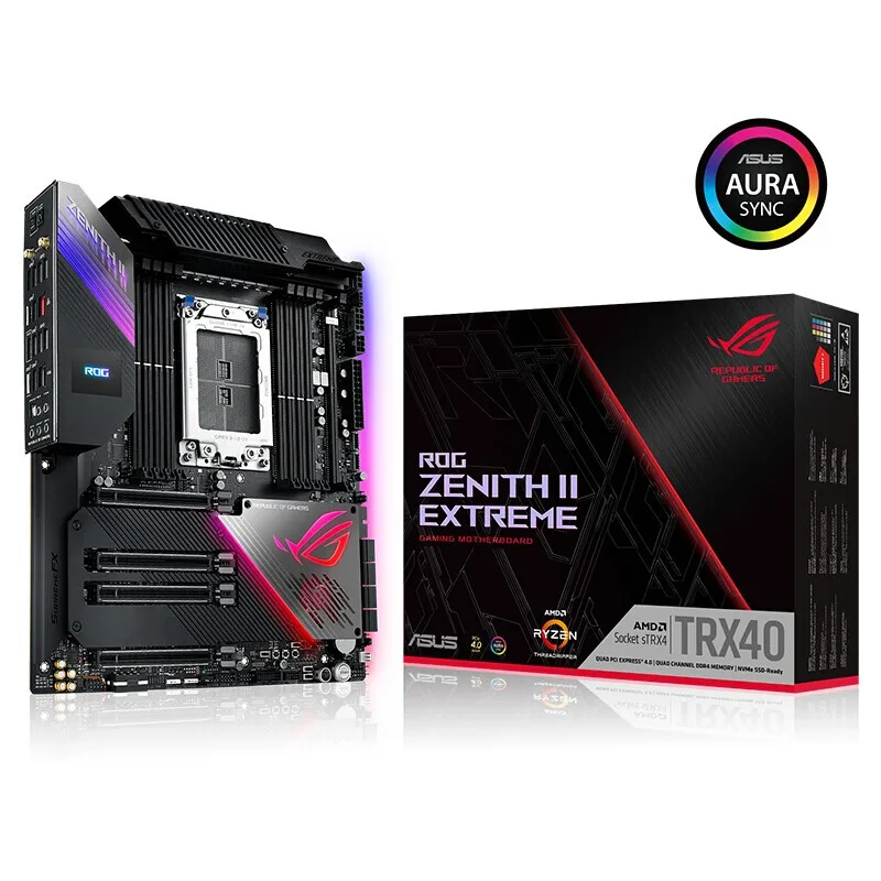 ASUS ZENITH II EXTREME (AMD TRX40/socket sTRX4) Настольная материнская плата + 3960X набор ASUS ZENITH II EXTREME (AMD TRX40/socket sTRX4) Настольная материнская плата + 3960X набор