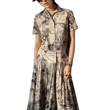 Мода, женская одежда/плиссированная/мультяшная/Тюлевая/миди/длинная/офисная/Бархатная/шифоновая/Цветочная/Высокая талия/бахрома/юбка, осенняя Женская