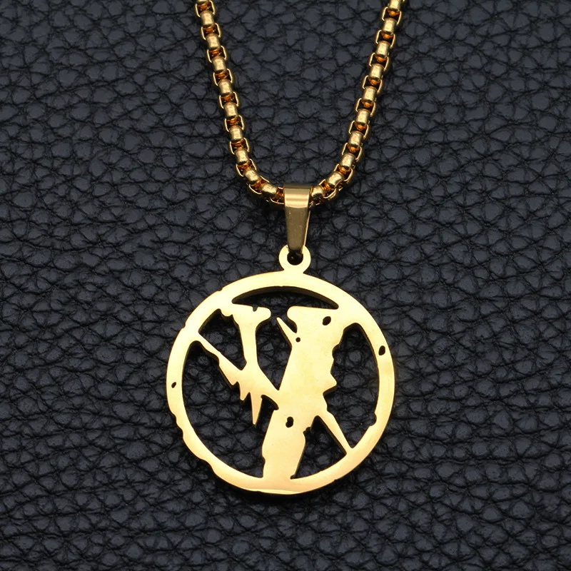 Vlone Necklace Women Pendant Stainless 
