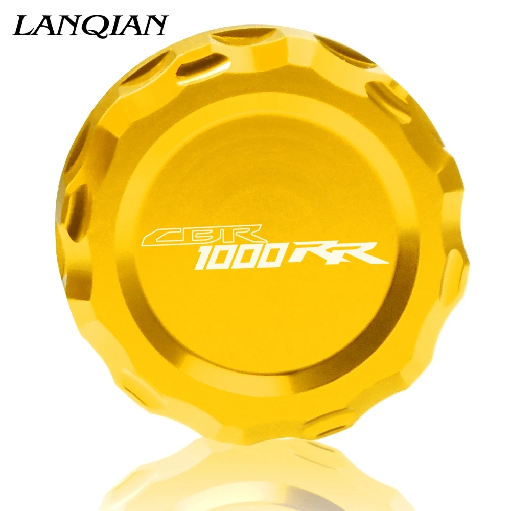 Для HONDA CBR1000 RR CBR1000RR CBR 1000RR 2004 2005 2006 2007- Мотоцикл с ЧПУ Алюминиевая Задняя Тормозная жидкость Крышка Резервуара - Цвет: Золотой