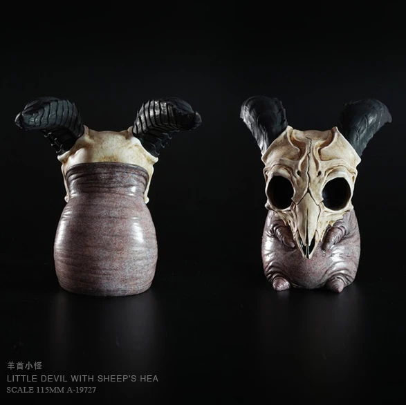 Tanie Zestawy żywiczne CREEPYHILL głowa owcy tłuszcz mały potwór GK model z żywicy samo zmontowane (10 15 CM) A 19727