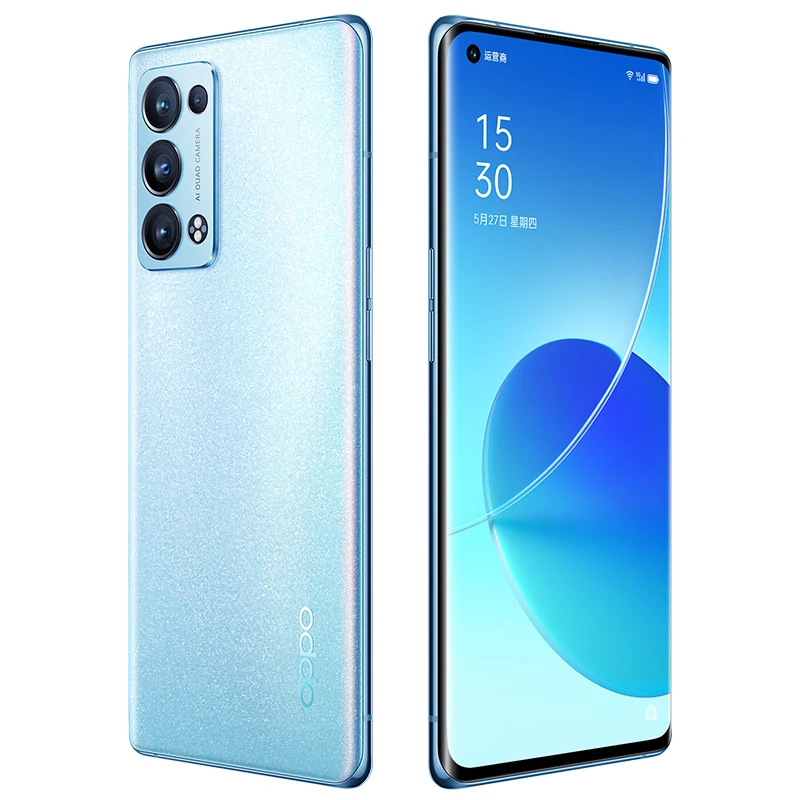 New Oppo Reno 6 Pro+ Plus 5G Android Phone 65W Charger 50.0MP 5 Cameras 6.55" 90HZ AMOLED Screen Snapdragon 870 Face Wake NFC ram pc