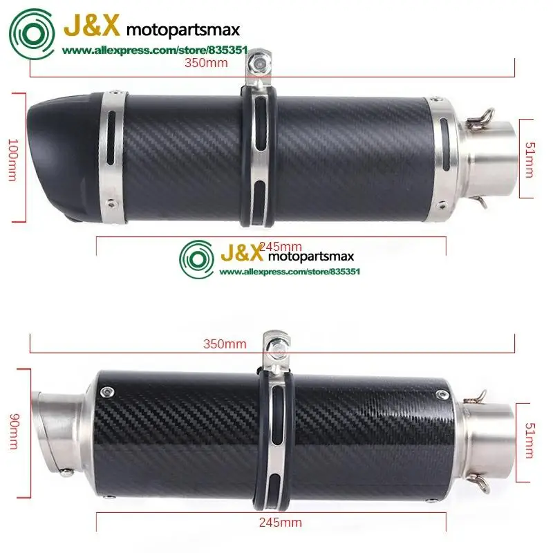 FZ8N Slip On Muffler For Yamaha FZ8N FZ8 FZ800 2010-2015 Motorcycle Full Exhaust System Muffler Contact Middle Link Pipe - Image 6