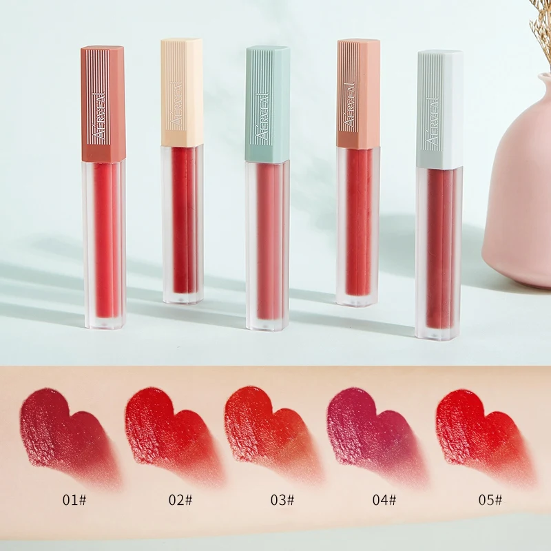 Maquillaje, набор для Тинта губ, Увлажняющий блеск для губ, набор, антипригарная чашка, жидкая помада, набор, матовая губная помада, красота, макияж, набор, MKXJ