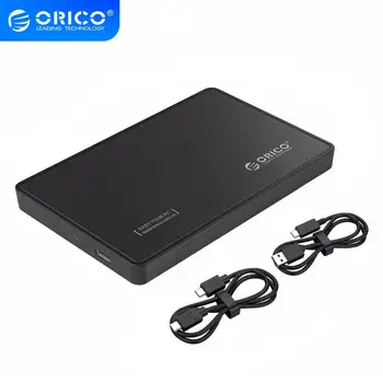 

ORICO HDD Case 2.5 inch Type-C Hard Drive Enclosure USB 3.1 Gen2 10Gbps Support UASP For 9.5MM Hard Drive - Black