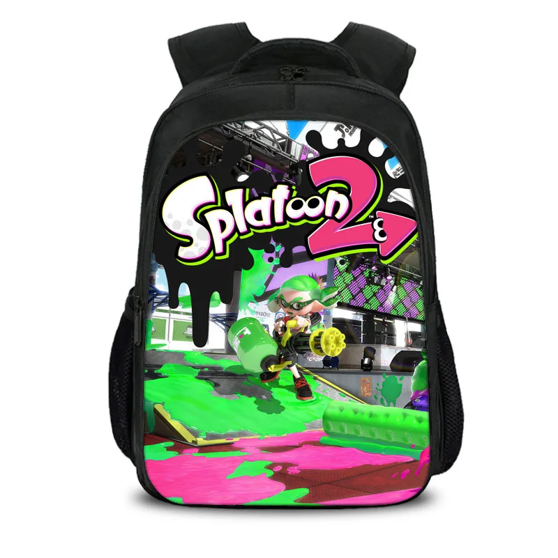 Style 8 15,7 дюймов Splatoon игра Аниме мальчики девочки школьная сумка Книга сумка рюкзак дети студентов Mochila обратно в школьный подарок - Цвет: Style 8