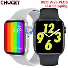 IWO W26 בתוספת חכם שעון גברים נשים Bluetooth שיחת לסובב כפתור שעונים מדחום אק"ג לשמוע שיעור Smartwatch עבור אנדרואיד IOS