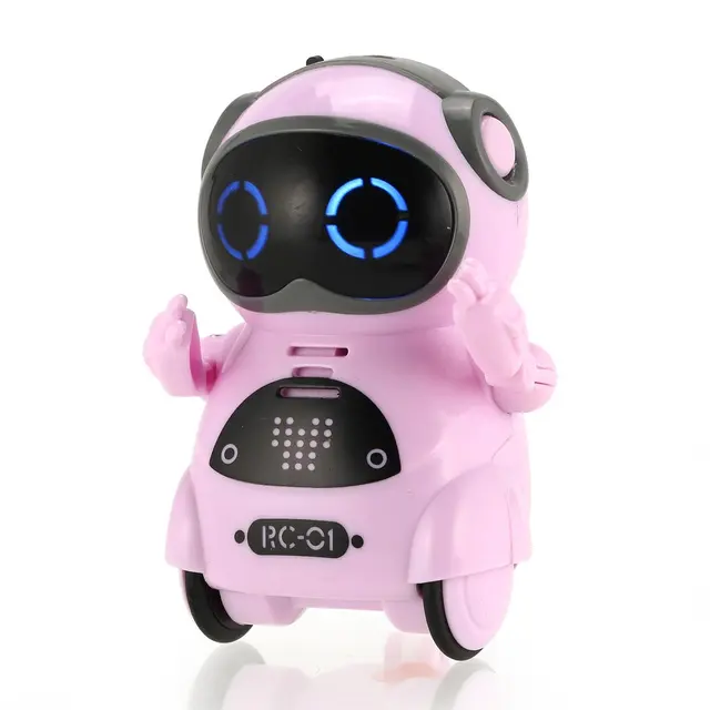 2019 HOT Intelligent Mini Pocket Robot Walk Music Dance Light Voice Recognition Conversation Repeat Smart Kids Toy Interactive 5