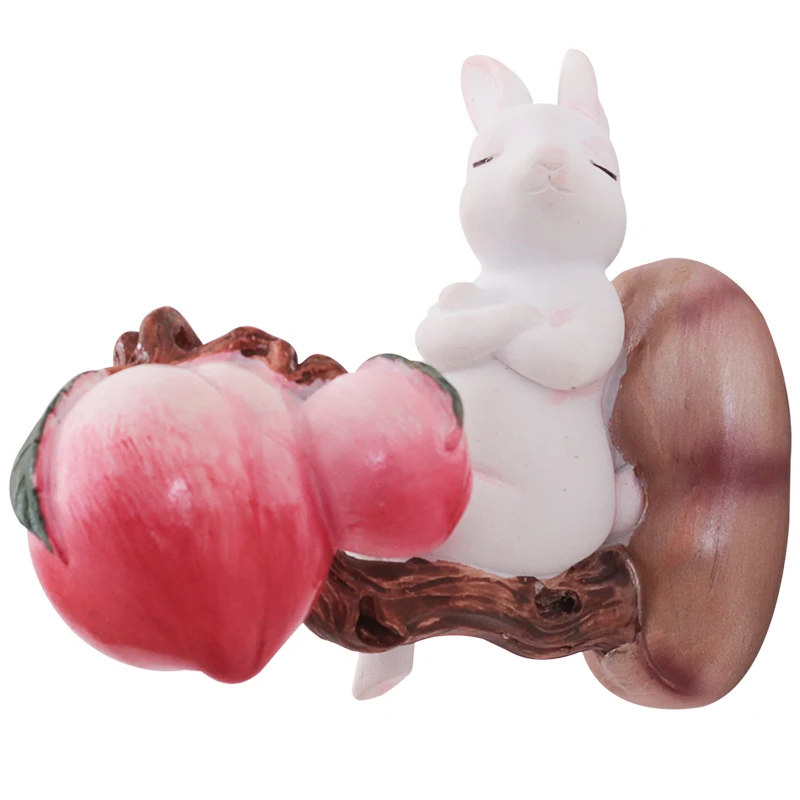 

Chinese Style Animals Wall Decor 3D Rabbit Hook Rack Art Living Room Office Kids Room Contracted Background R2776