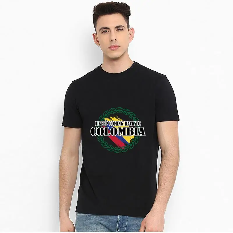 

Fitness Colombia Bogota t shirt 3xl 4xl 159xl Anti-Wrinkle men fashions summer homme tee t shirts