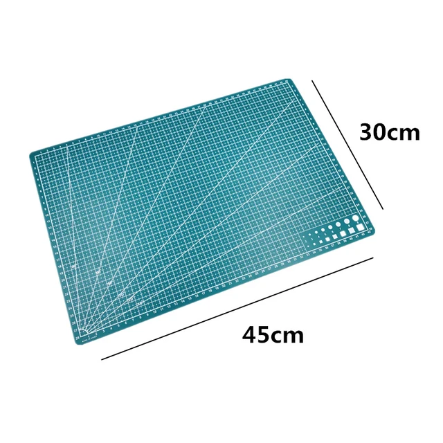 PVC Cutting Mat A4/A5 Deskpad Patchwork Cut Pad Durable DIY Handmade Tools Scrapbooking Cutting Plate Art Tool Kits Desk Mats A3 green