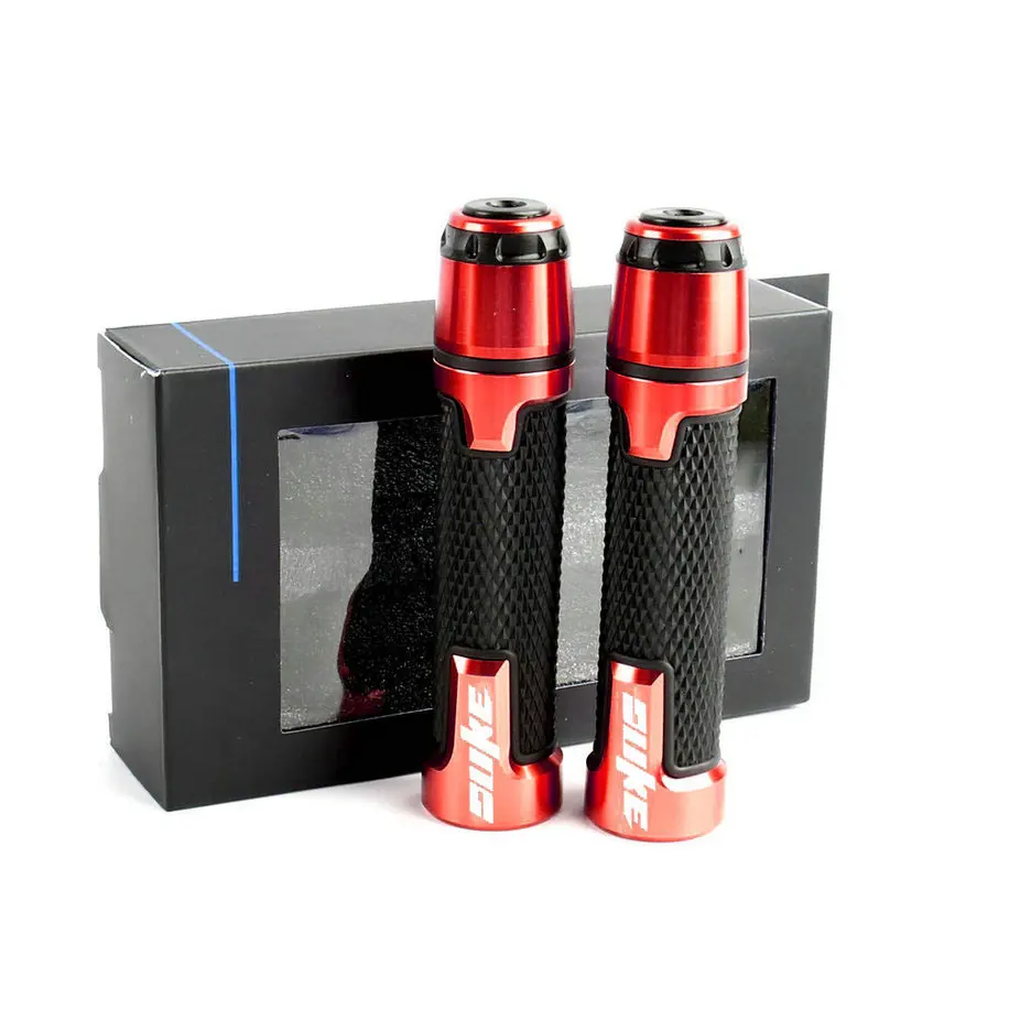 Аксессуары для мотоциклов алюминиевый ЧПУ резиновый гелевый руль Торцевая заглушка рукоятка для KTM Duke 125 200 14-18 Duke390 - Цвет: Red