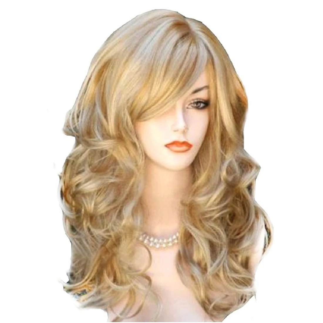 1 шт новые модные Косплей парики для мультипликационных персонажей длинные волнистые натуральные светлые синтетические волосы парики