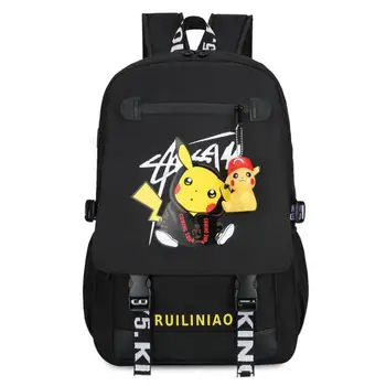 

Pikachu Cartable Pokemon Go Backpack Anime Bag Mochila Usb Backpacks Rucksack Escolar Laptop Bag School Bags for Teenagers