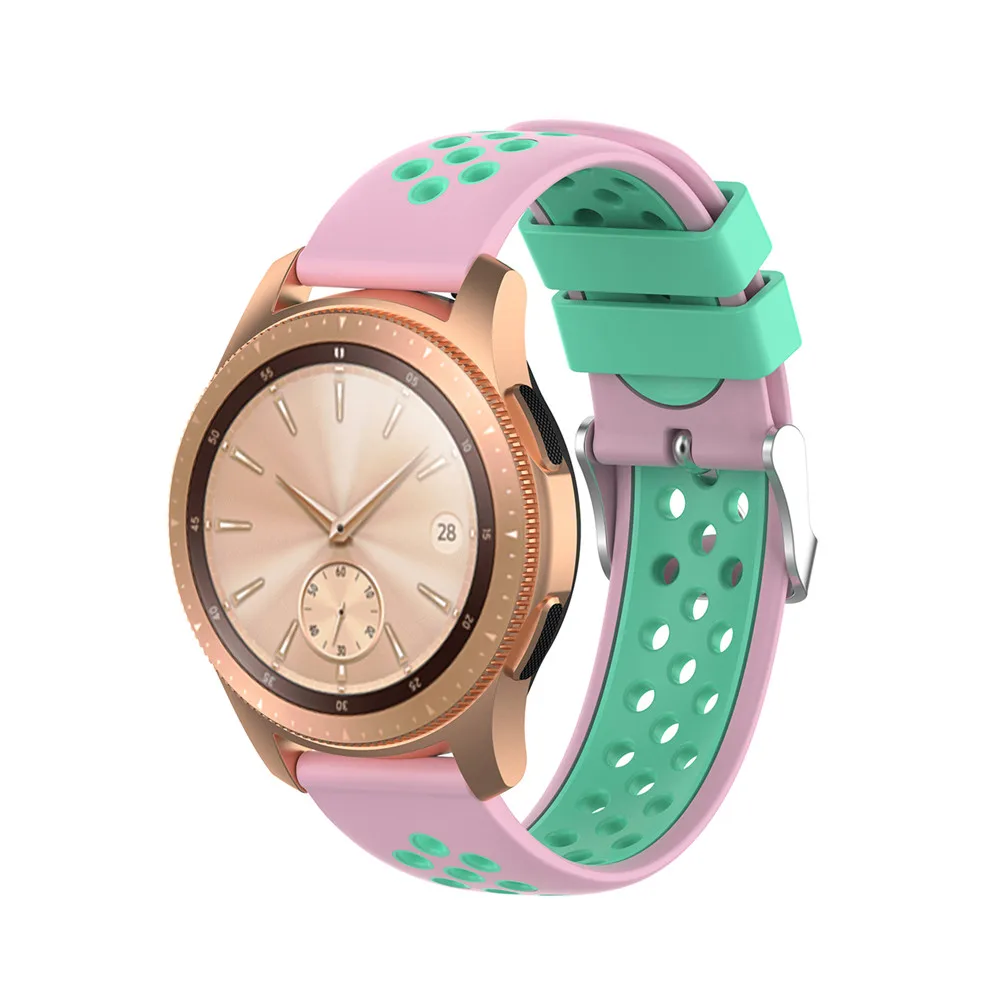 Силиконовый ремешок 20 мм для Garmin VIVOMOVE 3/HR Sport для samsung Galaxy Watch 42 мм R815 для Timex Weekender/Expedition