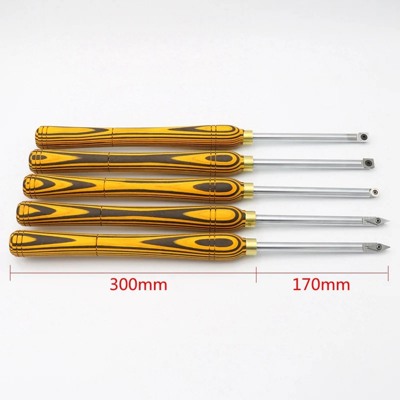 

Lathe Wood Turning Tool Carbide Insert Cutter Square Shank With Wood Handle