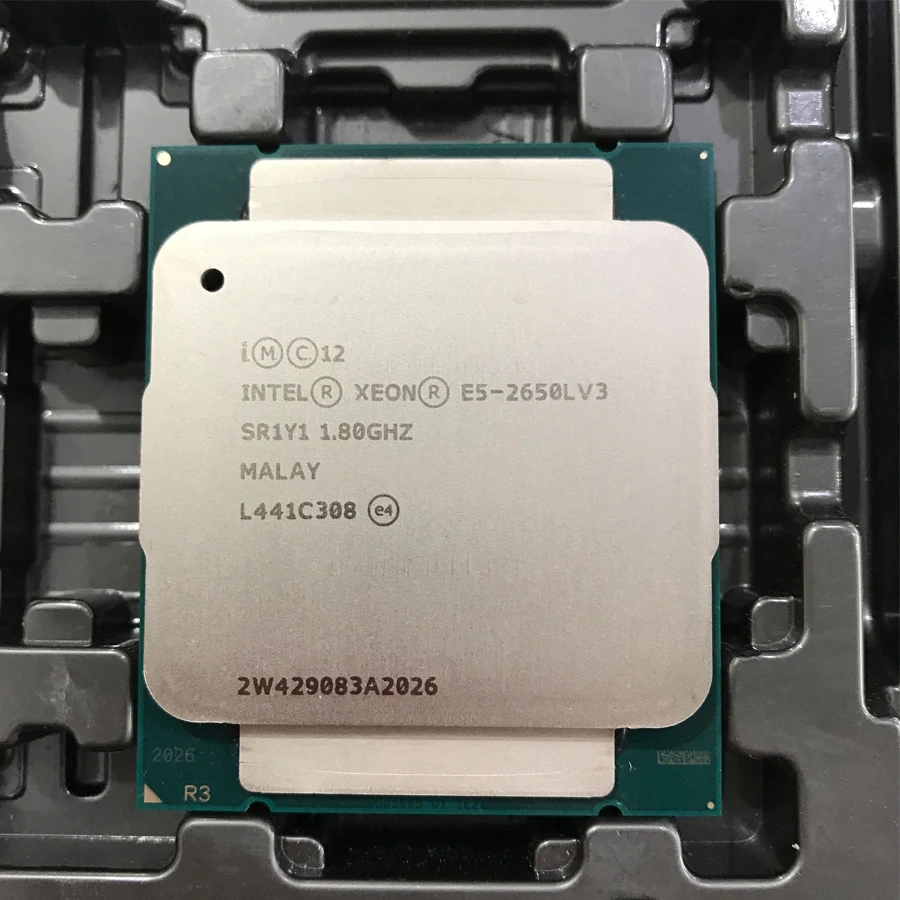 processors INTEL XEON E5 2650L V3 E5 2650LV3 CPU Processor 1.8GHz 12-Core LGA 2011-3 For X99 motherboard cpu core