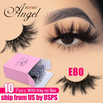 

WOWANGEL Lashes 10 Pairs Wholesale 25mm 3D Mink Eyelashes In Bulk Thick Long Dramatic Fake Eye Lashes Makeup For Beauty Maquilla