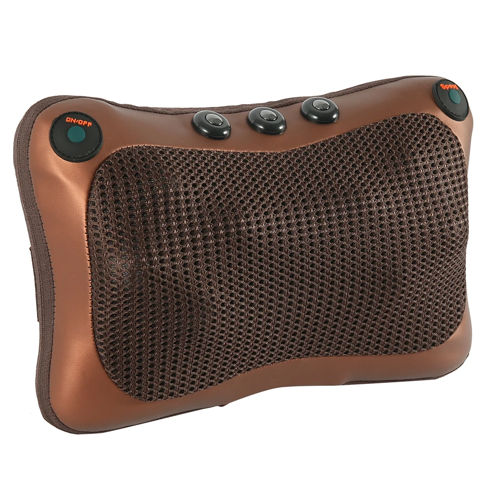 Электрическая массажная подушка с вибрацией для плеч шеи спины глубокого