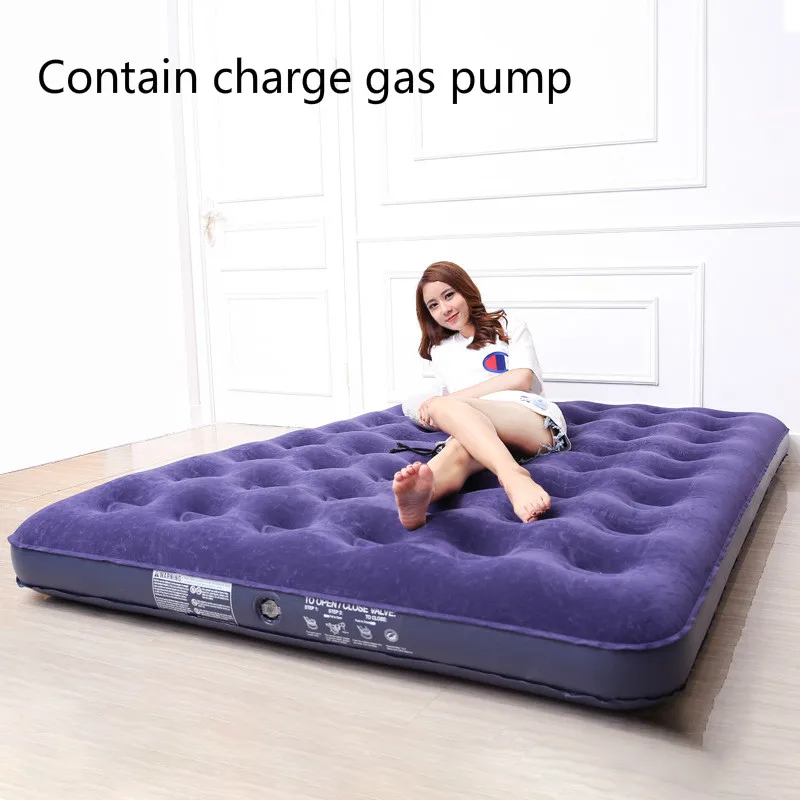 

New pattern Flocking Air cushion bed charge gas Mattress household Enlarge Fold Mattress thickening outdoors Portable bed