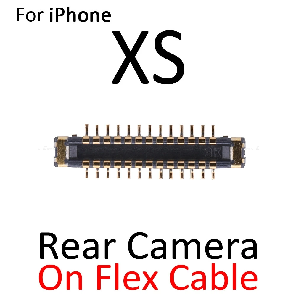 2 шт задняя камера разъем FPC для iPhone X XR XS Max на материнской плате гибкий кабель