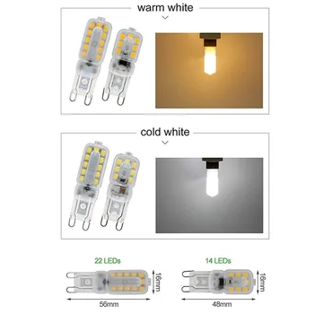 

G9 Led 220V G9 Led Lamp 3W 5W Mini Light Bulb 2835SMD Bombilla LED Lampara Spotlight Chandelier Lighting Replace Halogen Lamps