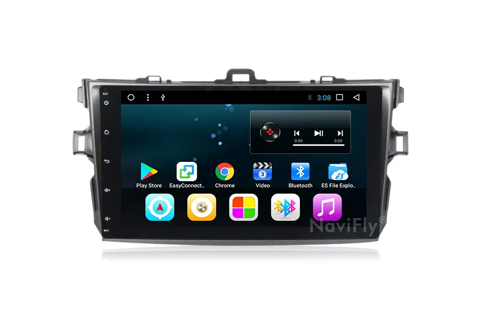 " Android автомобильный Радио Аудио мультимедийный плеер gps навигация для Toyota Corolla 2007 2008 2009 2010 2011 wifi видеокамера BT